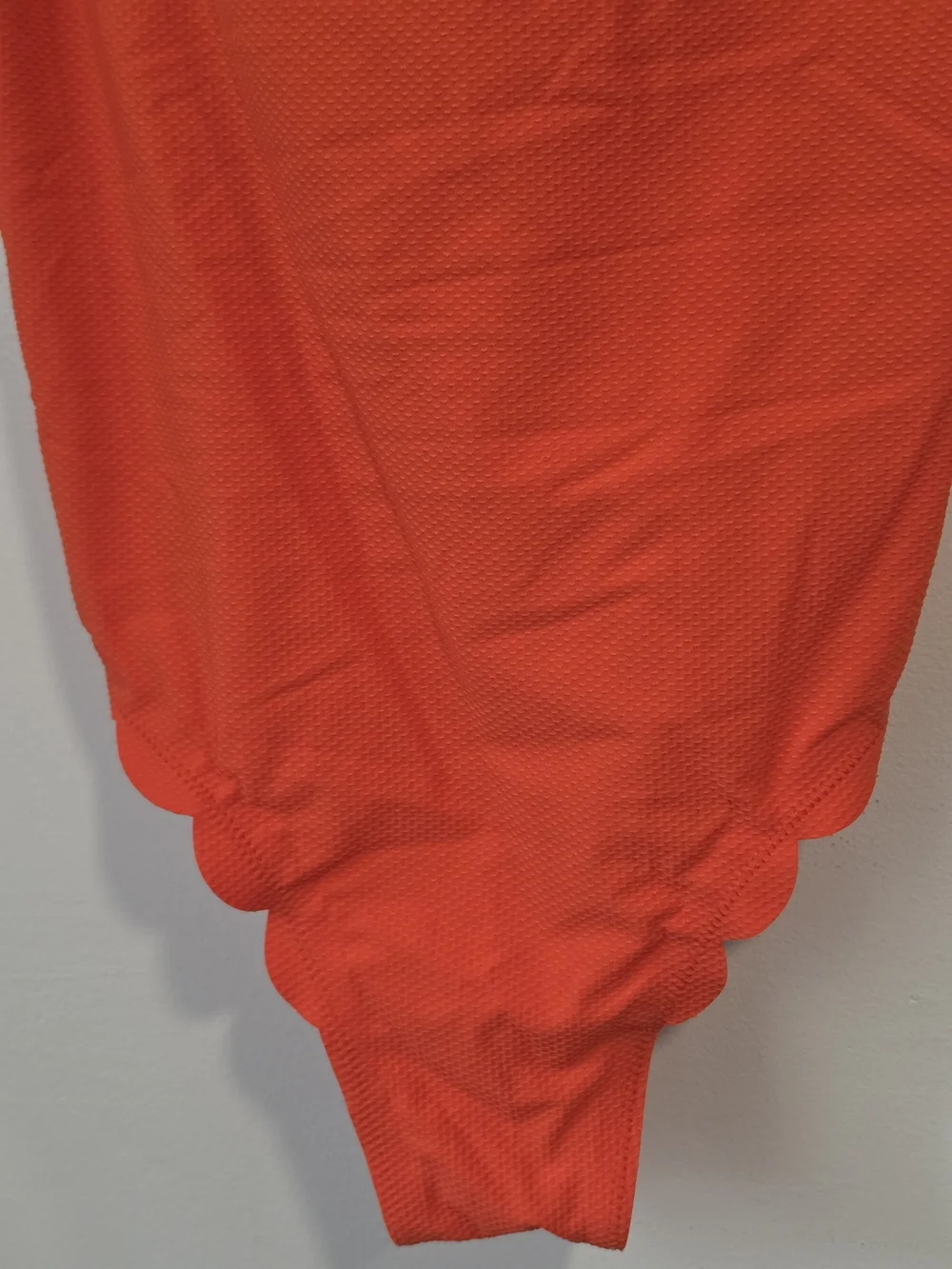 J. Crew Bright Orange Scalloped One-Piece Swimsuit Women's Size 2